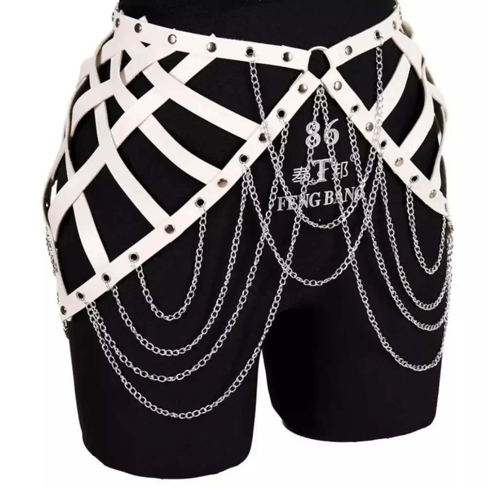 NWOT White Waist Harness Belt